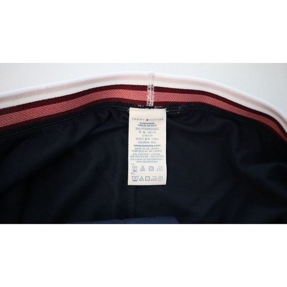 Tommy Hilfiger DR09150348 Men's Sz 2XL Dark Navy Blue Solid Lounge Pants $60 - Picture 6 of 10
